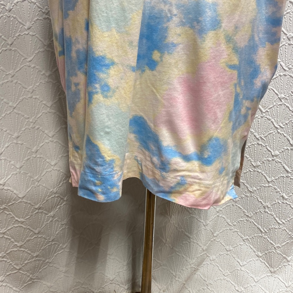 Polo Ralph Lauren size XL Blue Pink yellow and White tie dye hoodie dress casual - Picture 11 of 16